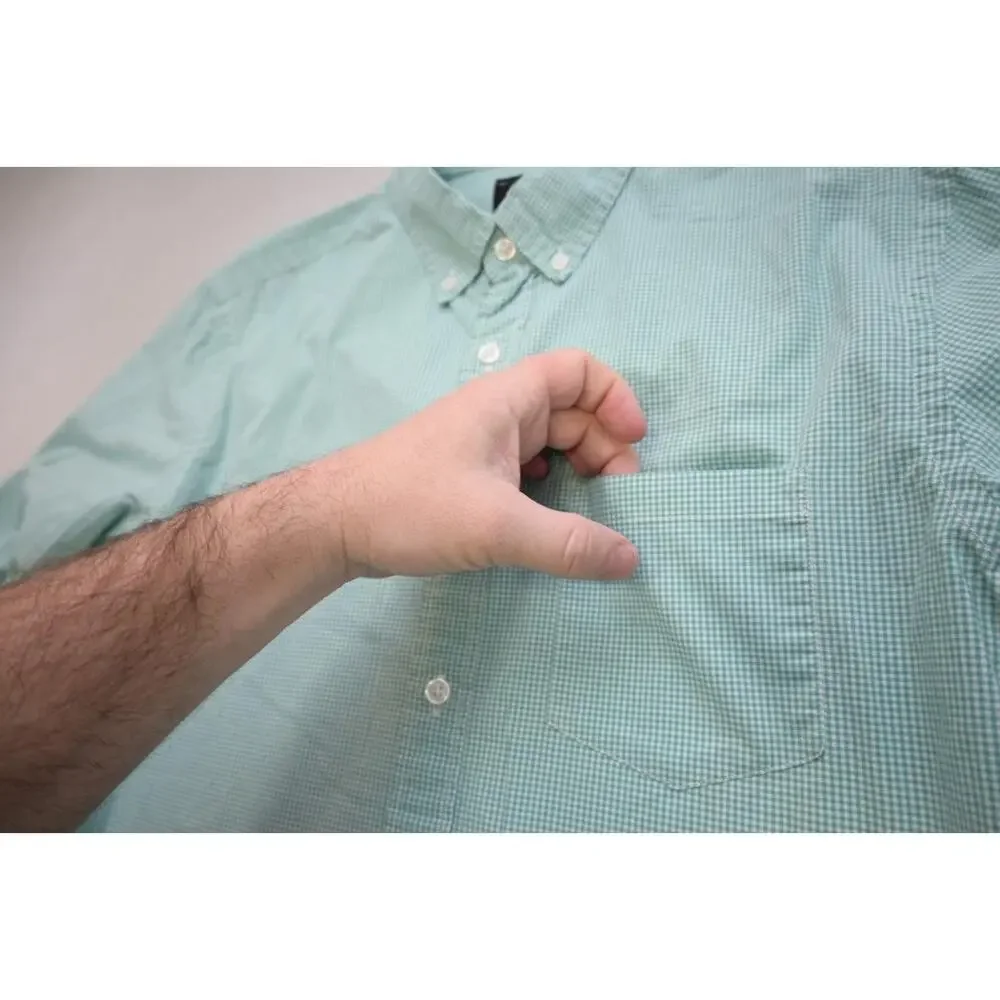 J Crew Slim Fit Flex Button‎ Up Dress Shirt Plaid Long Sleeve Mens Sz Medium